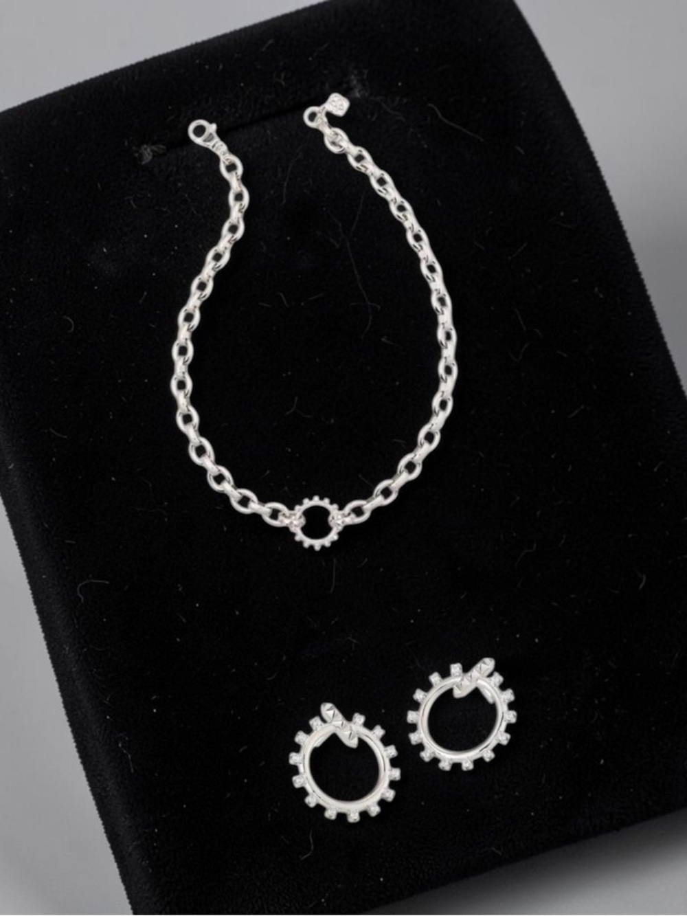 Kendra Scott Wesley Chain Hoop Earring Coordinated Set New